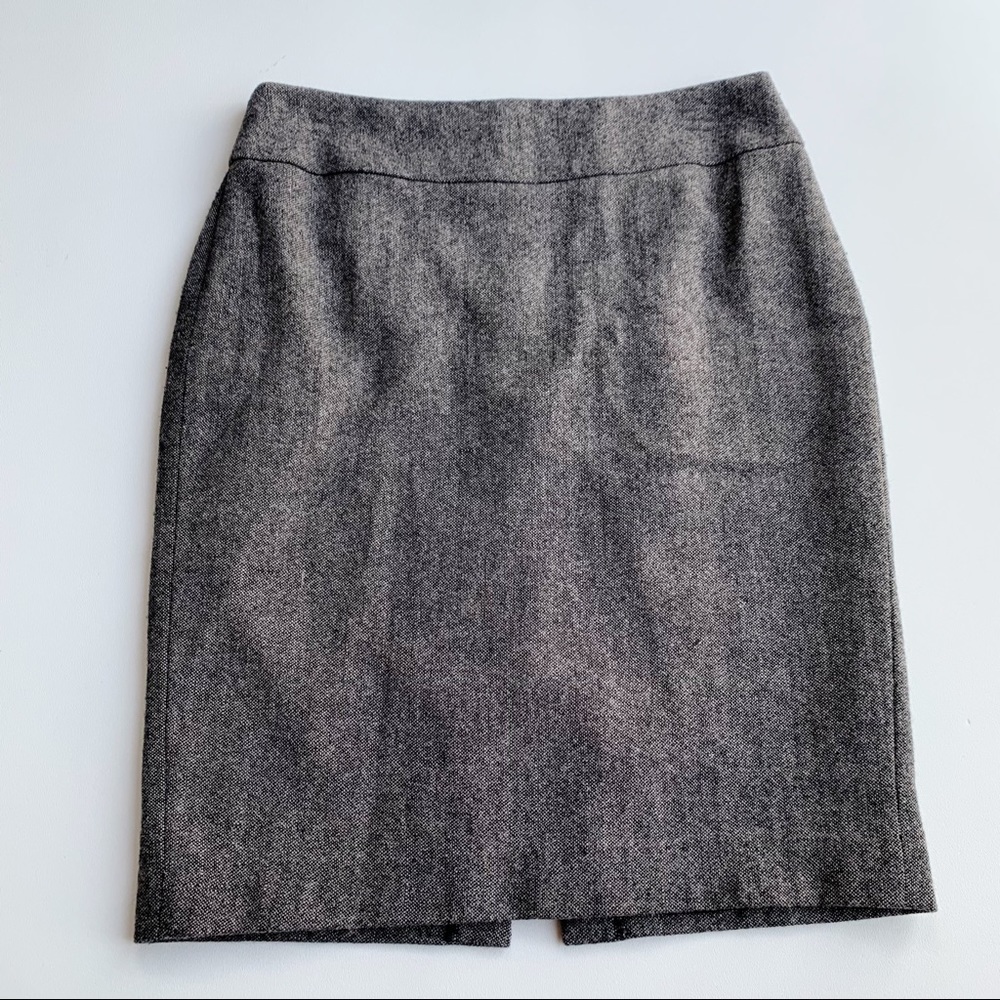 CAbi #245 Tweed Wool Blend Pencil Skirt Size 6
